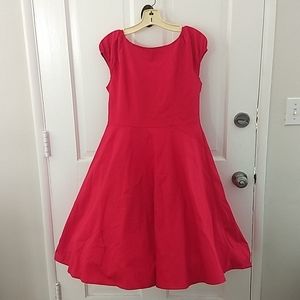 Beautiful Red Retro "50's" Dress XXL. NWOT